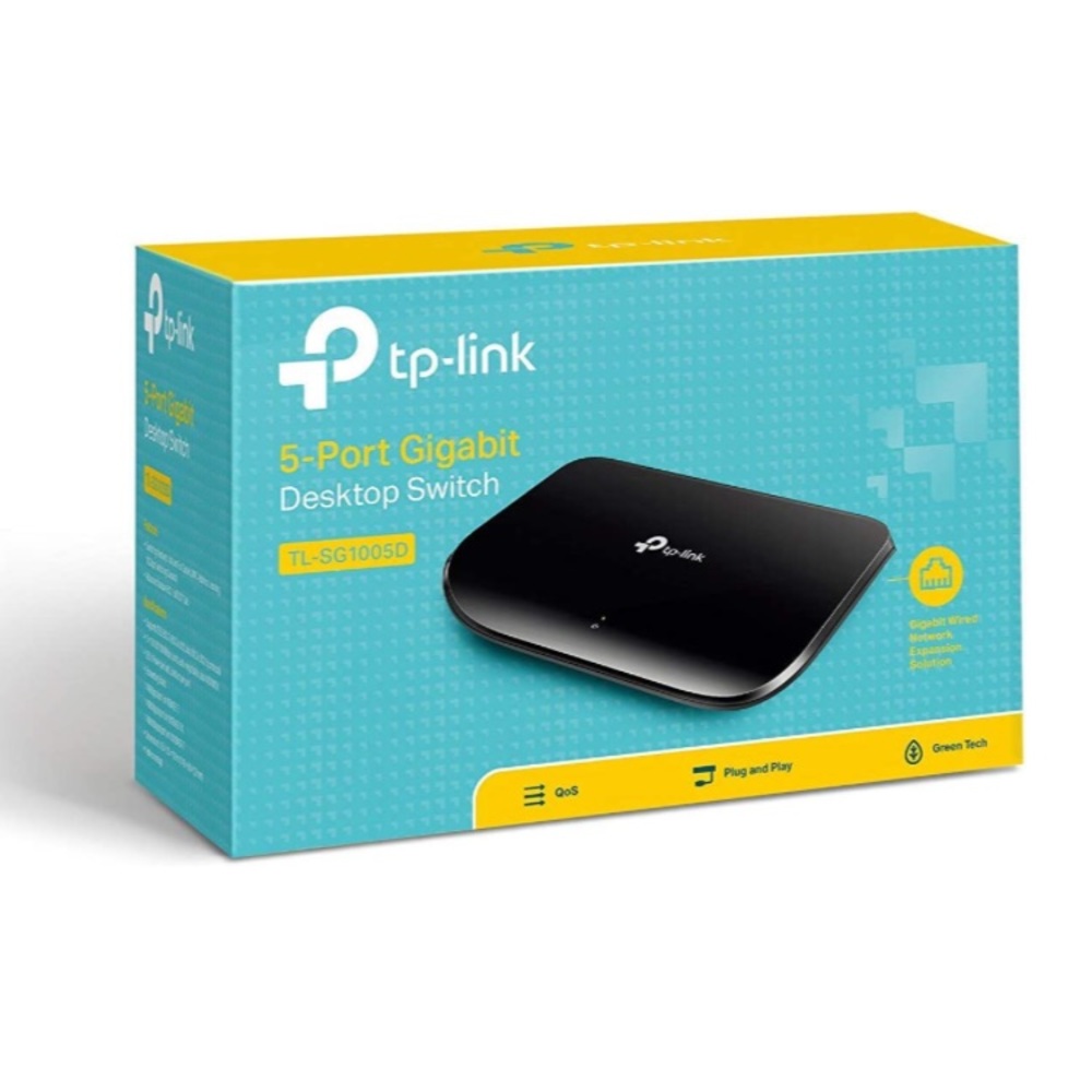 TP-Link 5 Port Gigabit Ethernet Network Desktop Switch (TL-SG1005D)